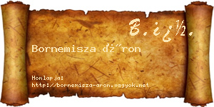 Bornemisza Áron névjegykártya